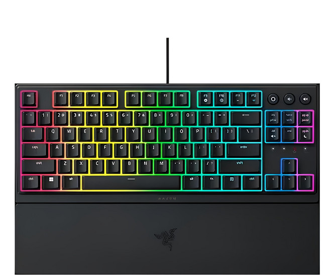 RAZER 雷蛇 機械式鍵盤 原廠保固, V3, 黑色, 薄膜短軸