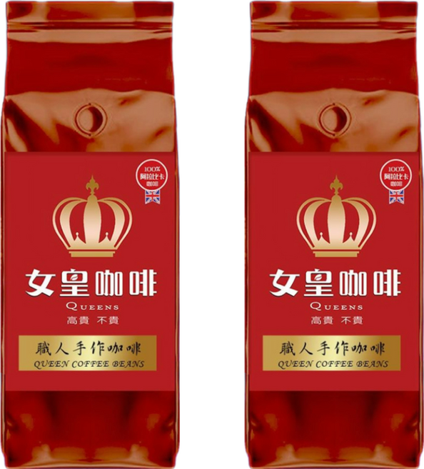 女皇咖啡 藍曼巴咖啡阿拉比卡咖啡豆 全豆, 454g, 2個, 咖啡豆(無研磨)