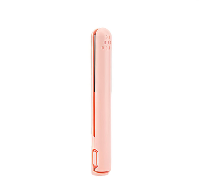 陶瓷釉順髮 USB插電式直髮夾, 單一商品, 粉色