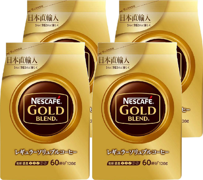 NESCAFE 雀巢咖啡 金牌 風味補充包, 微研磨, 120g, 4包