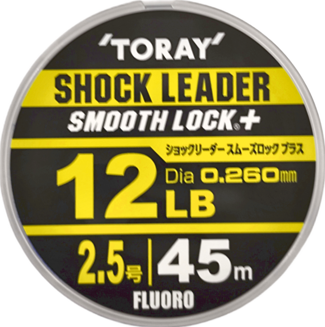 TORAY 東麗 SHOCK LEADER 碳纖線 12LB 45m, 透明色, 1個