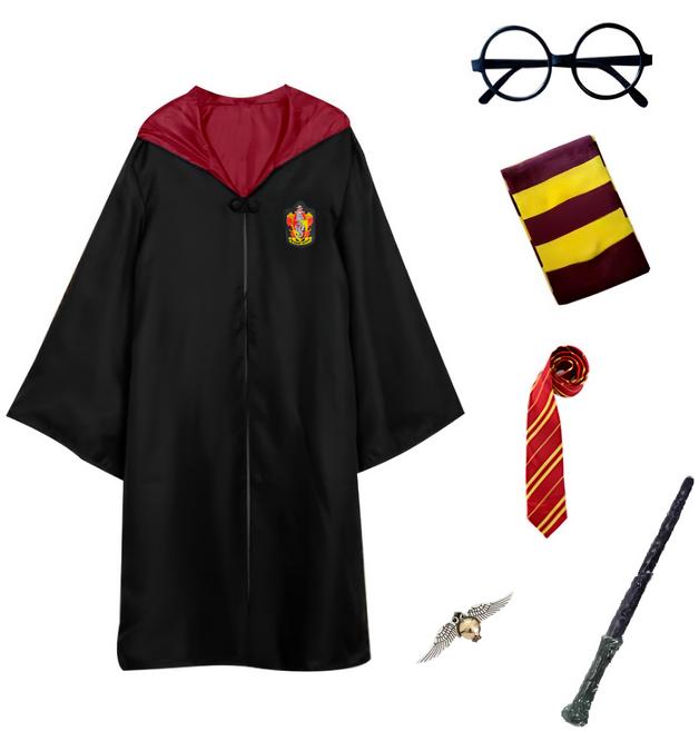 핫스윗 마법사 코스튬 마법 망토 5종 세트 + 목걸이 남녀공용