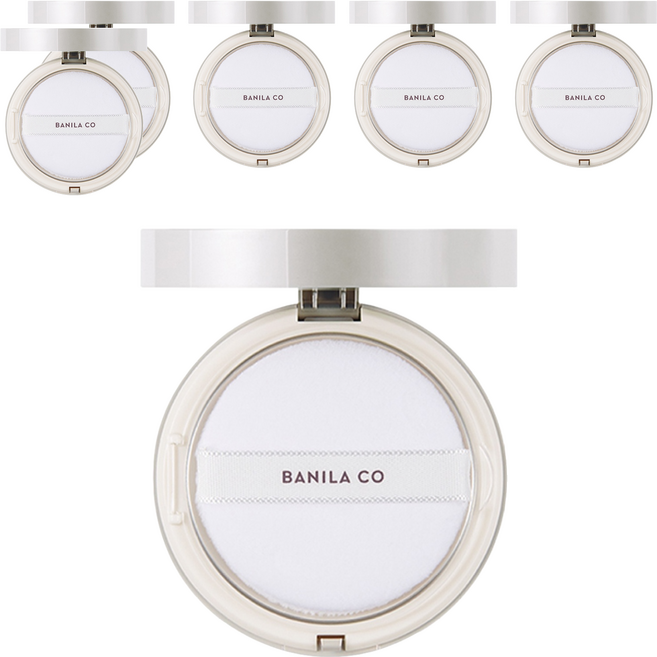 BANILA CO 芭妮蘭 台灣公司貨 Prime 持妝控油蜜粉餅 6.5g, 6個, 白色