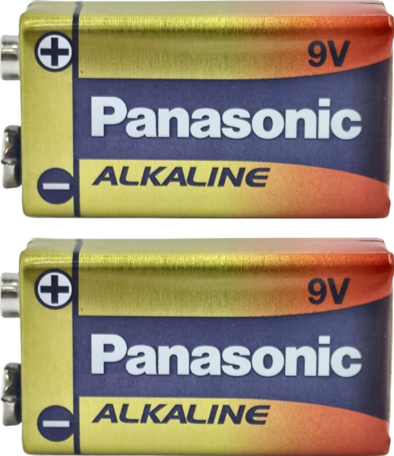 Panasonic 台灣公司貨 鹼性電池 9V, 2個, 1入