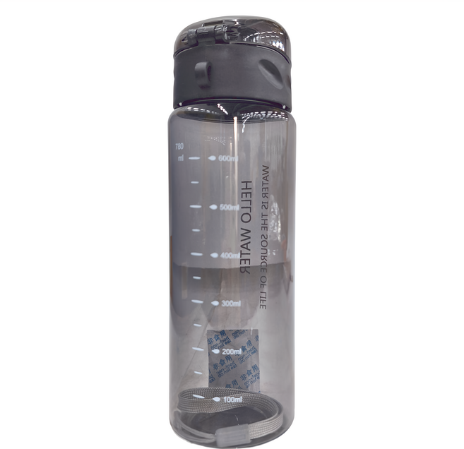 便攜水杯, 黑色, 780ml, 2個