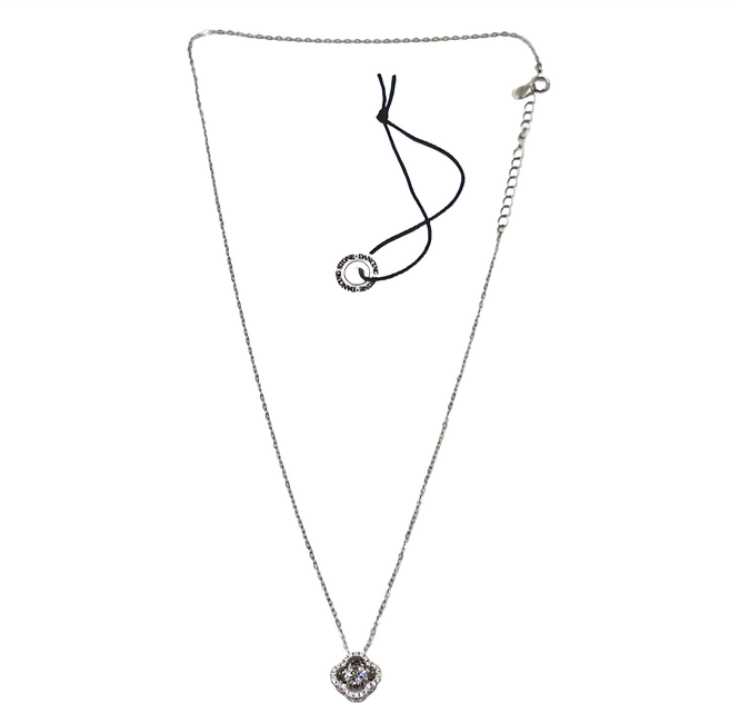 Crossfor Dancing Stone系列 日本進口主鑽 純銀懸浮閃動項鍊 C款