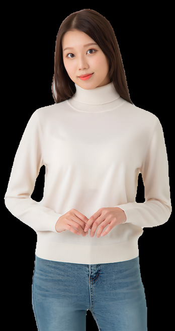 CARET 女款美麗諾羊毛高領毛衣