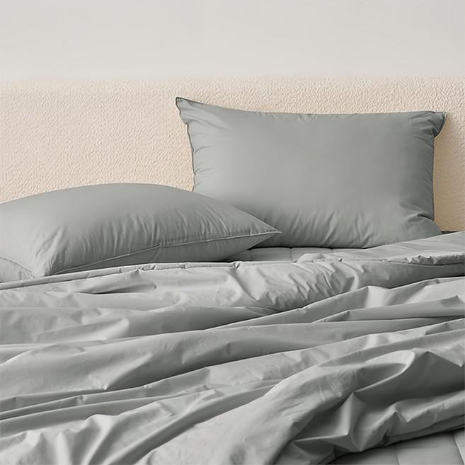 韓國 amante 韓國製 60支高密度超級純棉薄被, 深灰色