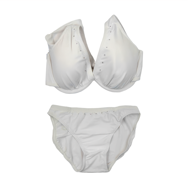 Summer love 夏之戀 比基尼二件式泳衣 E1372707000, 白色