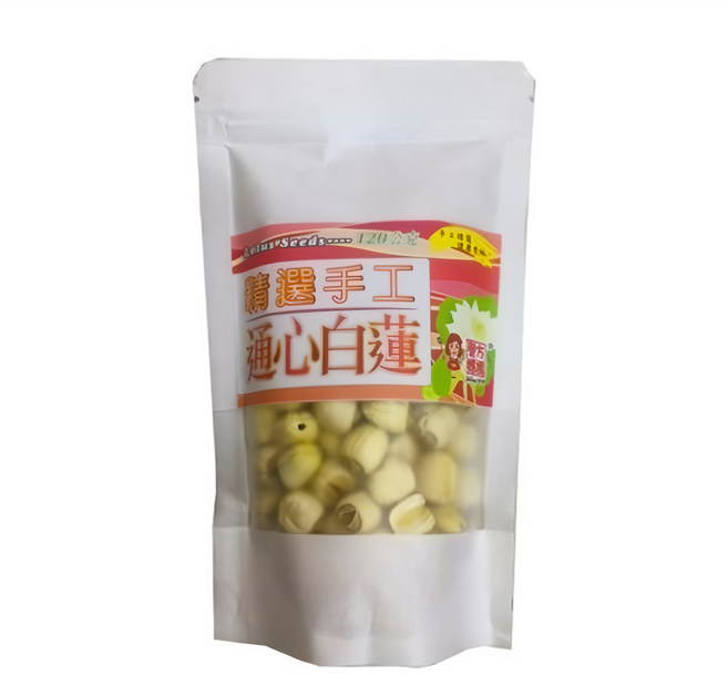 譽方媽媽 精選手工通心白蓮, 120g, 1包