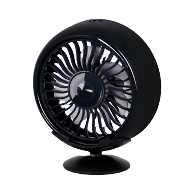 Reddot 紅點生活 USB 7彩2用強力風扇, 單一商品, 烤漆黑