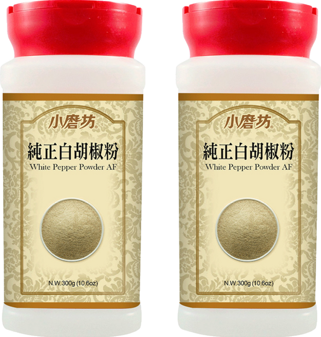 小磨坊 純正白胡椒粉, 300g, 2瓶