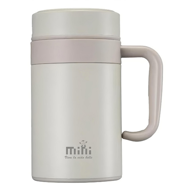 mini viva la vida 經典辦公杯, 灰色, 500ml, 1個