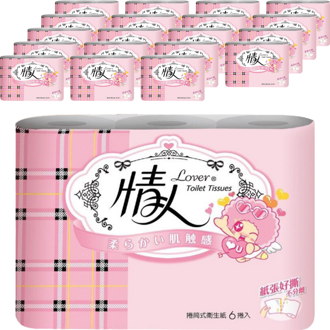情人 捲筒式衛生紙, 6捲, 20袋