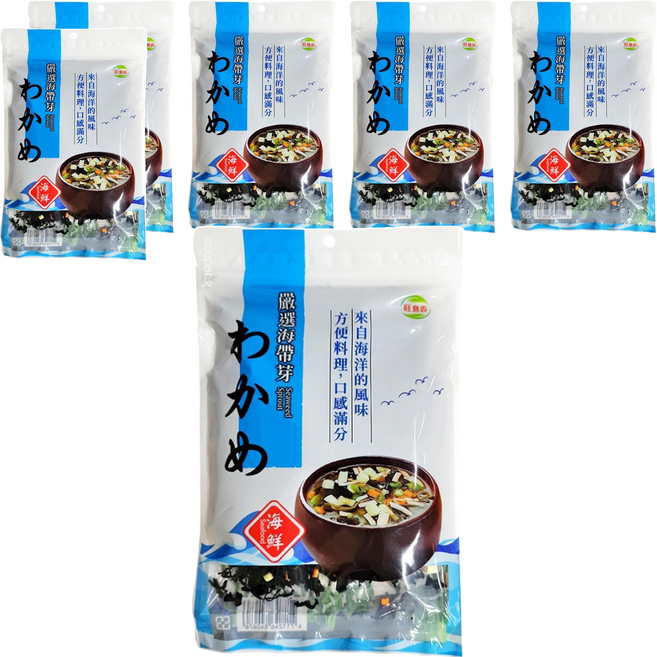 旺意香 嚴選海帶芽 海鮮風味, 80g, 6包