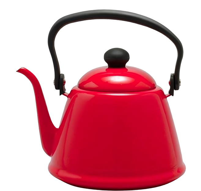 Noda Horo 野田琺瑯 Drip kettle 細口手沖壺 日本製, 紅色, 2L, 1個