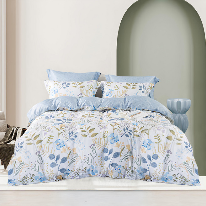 J-bedtime 床寢時光 萊賽爾天柔絲花款美式枕套 G7752-1