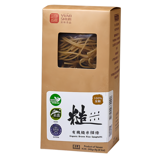 源順食品 有機糙米糆條 3入, 240g, 1包