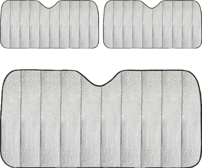 小麥購物 汽車前檔隔熱墊 C036 105g, 銀色, 3個