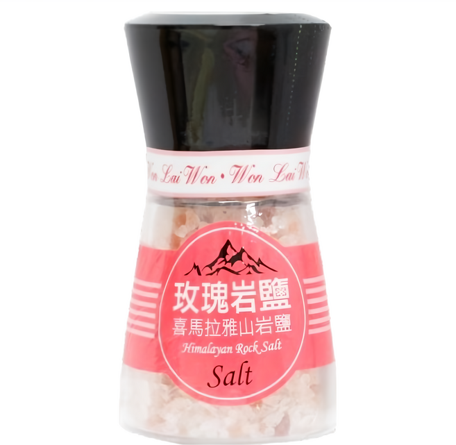 WON LAI WON 旺來旺 現磨喜馬拉雅山玫瑰岩鹽, 200g, 1罐
