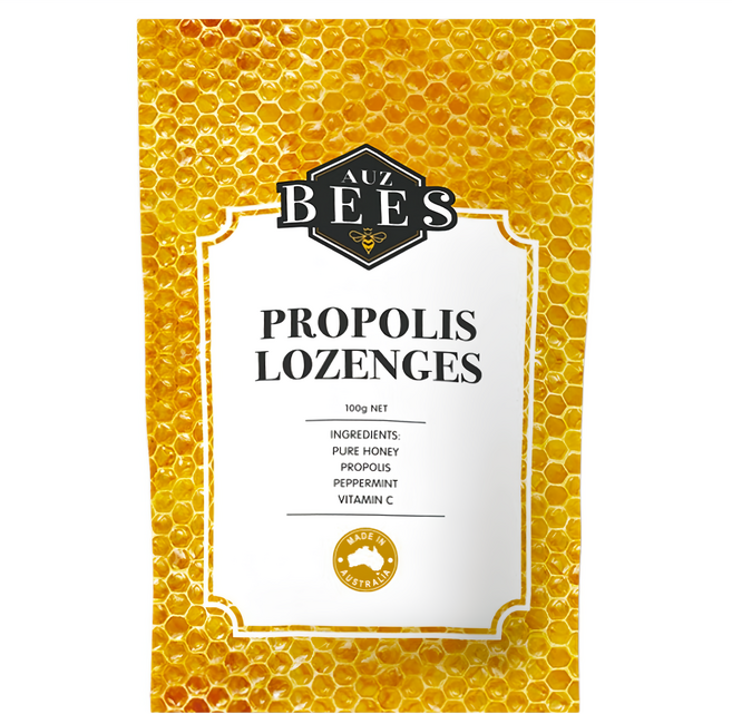 AUZ BEES 澳蜜工坊 蜂膠潤喉糖, 1個, 100g