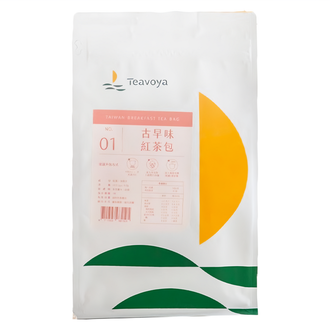 Teavoya 嘉柏茶業 古早味紅茶包, 50g, 15包, 1袋