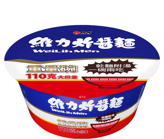 維力 炸醬麵重量碗 110g, 1入