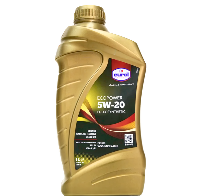 eurol 曜樂 Ecopower 全合成機油 FORD 948B EcoBoost ENGINES, 5w20, 1L, 1瓶