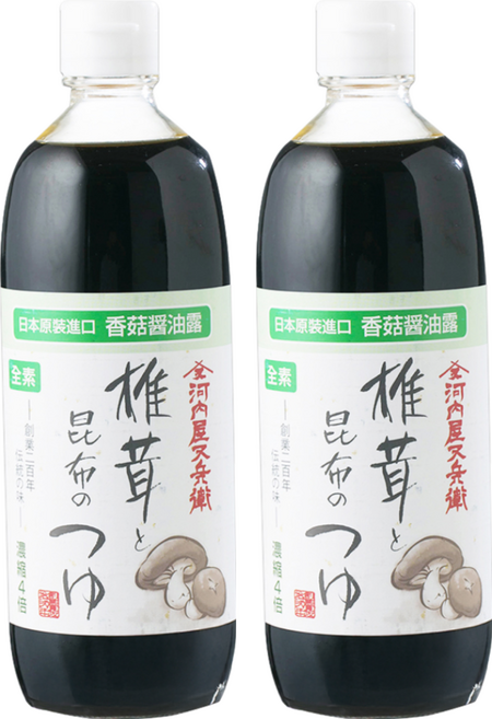 DAISHO 大醬 香菇昆布醬油露, 500ml, 2瓶