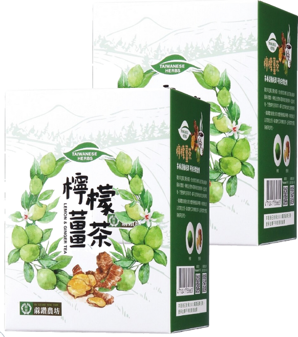 蔴鑽農坊 檸檬薑茶, 3.5g, 15包, 2盒