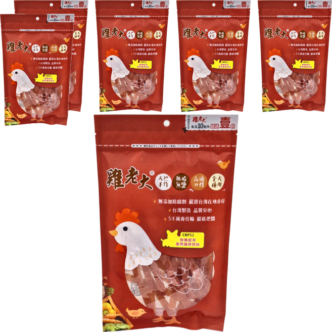 雞老大 軟嫩起司香煎雞排肉絲 CBP52, 起司 + 雞肉, 90g, 6包