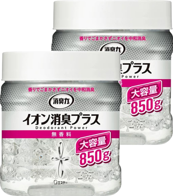 ST 雞仔牌 消臭力 部屋離子機能PLUS消臭力 無香料, 850g, 2罐