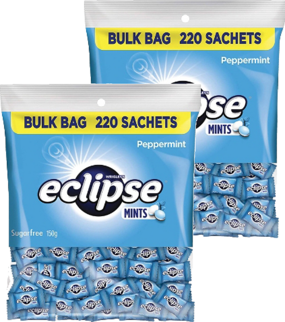 eclipse 易口舒 無糖薄荷錠 220顆, 150g, 2袋