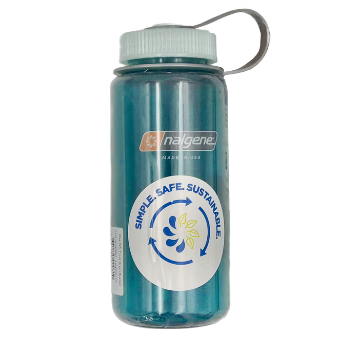 nalgene Sustain永續系列 寬嘴水壺 16oz, 鱒魚綠, 1個