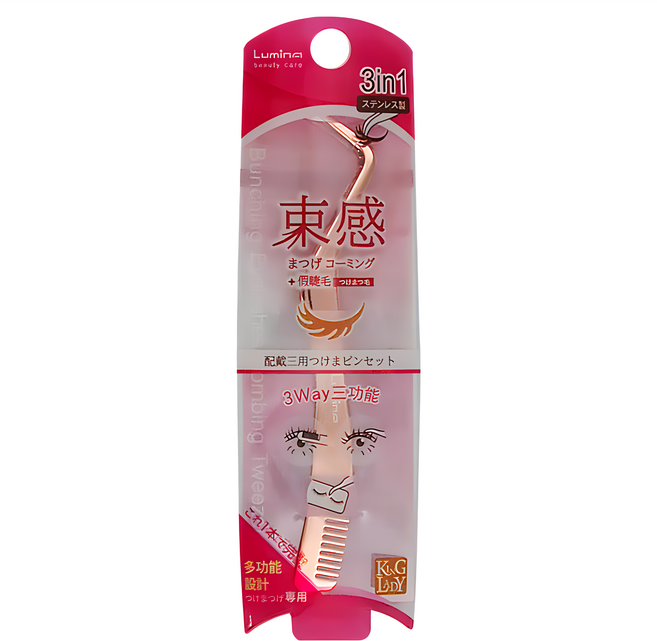 Lumina 露蜜 睫毛束感3in1梳理夾 L-B00519, 1支