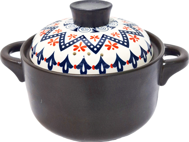 Royal Duke 有古窯 鋰輝石日式直身砂鍋 繽紛時光 2.5L, 20.5cm, 1個