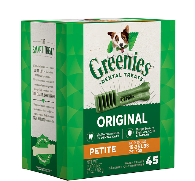 Greenies 健綠 潔牙骨 7~11kg 小型犬專用, 原味, 27oz, 1盒