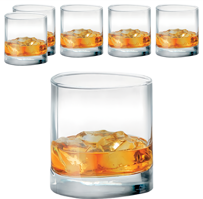 Ocean Glass 三角威士忌杯 玻璃材質 305ml 泰國產, 6個