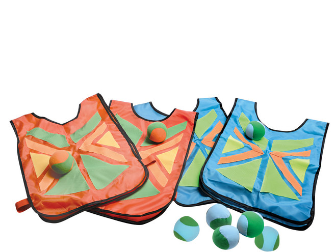 BS Toys 你丟我躲 拋接球遊戲組, 藍色 + 橘色, 1組