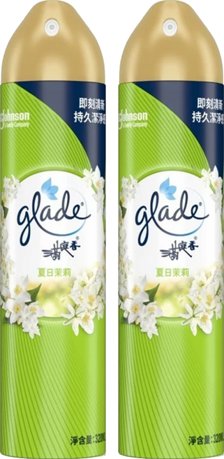 glade 滿庭香 空氣清淨劑, 夏日茉莉, 320ml, 2瓶