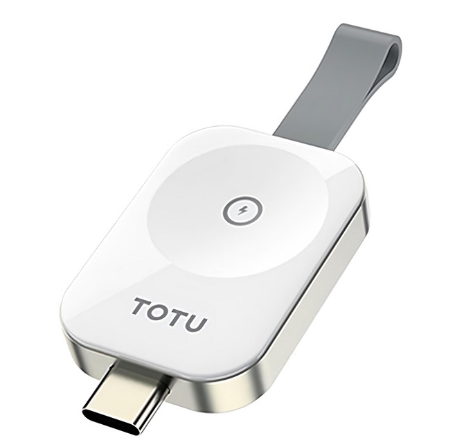 TOTU 拓途 鋅系列 TO Type-C 2.5W 攜帶型磁吸無線充電器, 白色, 1個