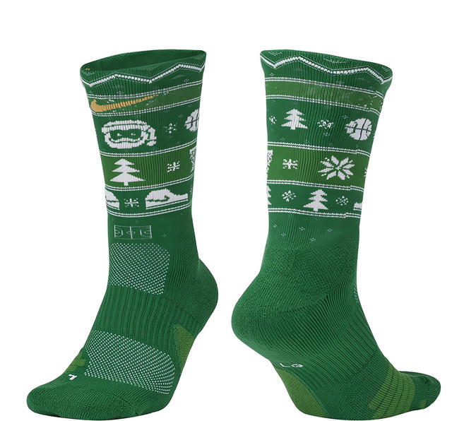 NIKE 耐吉 U NK ELT CREW-XMAS 中筒襪 SX7866312