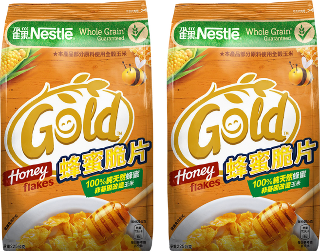Nestle 雀巢 Honey Gold 蜂蜜脆片 早餐脆片, 225g, 2包