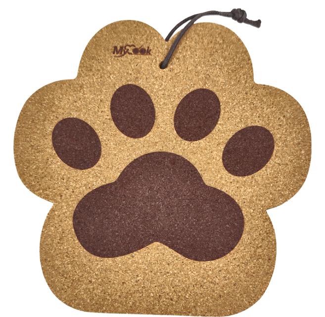 GOZENBO 御膳坊 晶瓚 造型隔熱墊, 小貓爪 褐色, 1個