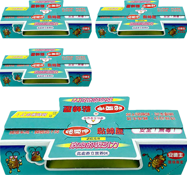 蟑愛呷 黏蟑屋 10入, 4盒