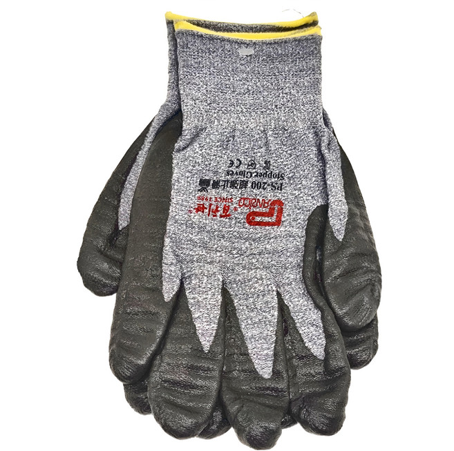 Panrico 百利世 PS-200 止滑耐磨手套 防滑設計 NBR止滑塗層 舒適透氣, 胎紋, 1雙