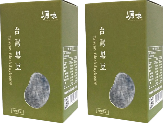 台灣源味本舖 台灣有機黑豆, 400g, 2盒