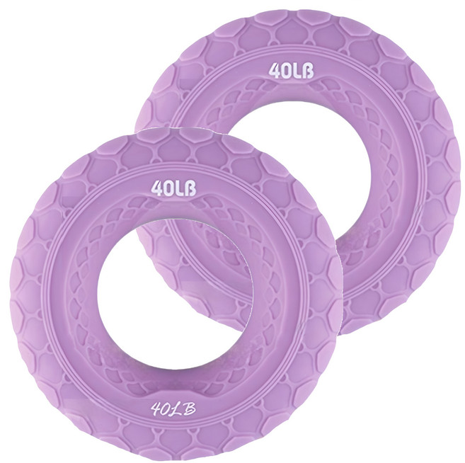 MICHAEL FITNESS 麥克健身 握力圈 40lb, 丁香紫, 2個