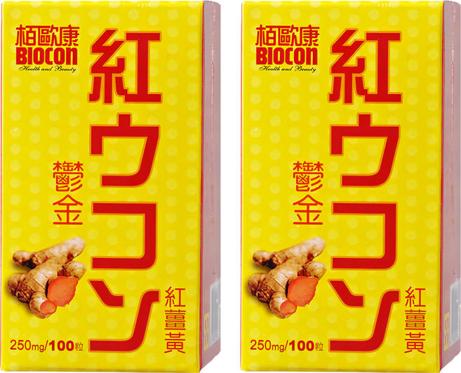 BIOCON 栢歐康 鬱金紅薑黃錠, 100顆, 250mg, 2盒