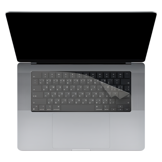 ziya 智雅科技 鍵盤保護膜 環保矽膠材質 Apple MacBook Pro 16適用, 透明色, 1個